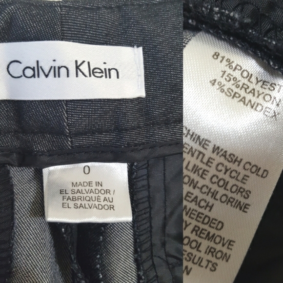 Calvin Klein🖤Straight Leg Dark Gray Dress Pants - Picture 5 of 6
